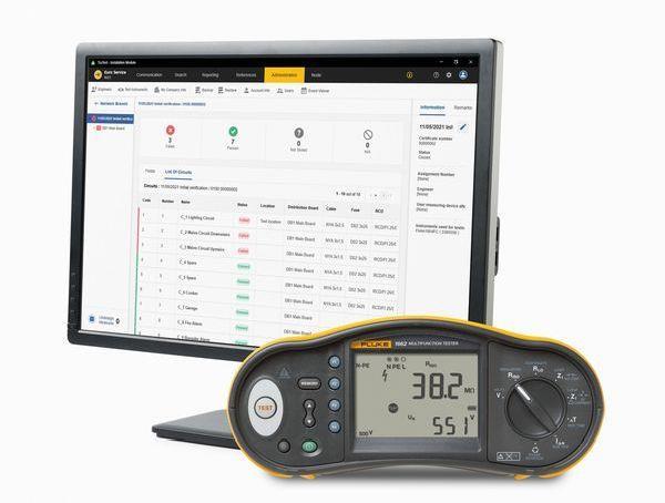 Fluke Installationstester-Paket 1662 DE FTT KIT inkl. Software Trutest