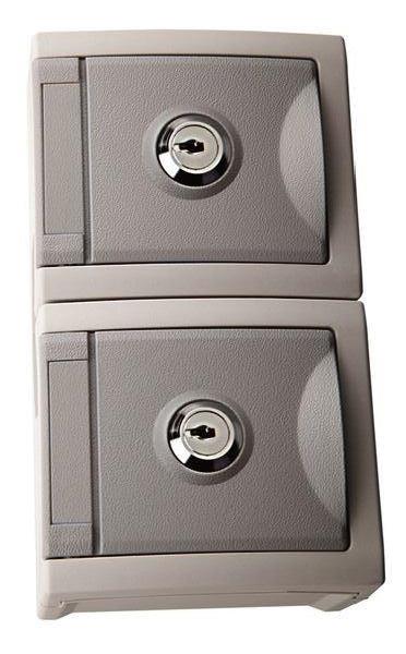 Pacific Steckdose abschließbar 2fach 90591071-DE Nr. 1 FR-AP IP54