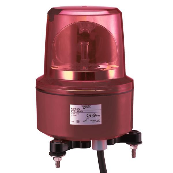 Drehspiegelleuchte, Harmony XVR, 130mm, rot, ohne Buzzer, 120V AC