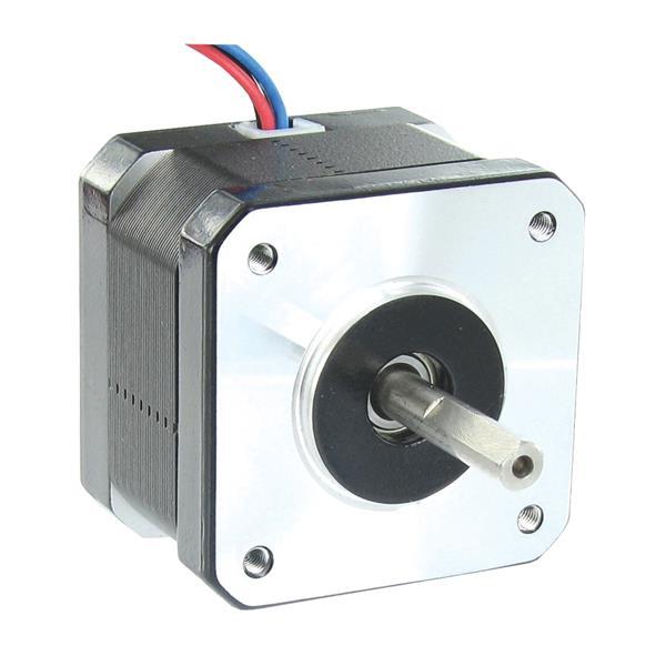 2-phasiger Schrittmotor, 0,53 Nm, Welle Ø 5mm, L=48mm, ohne Bremse, 1,5A
