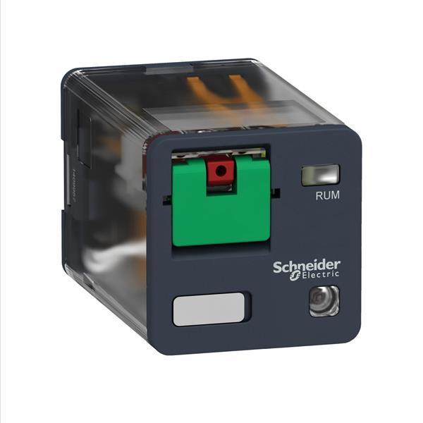 Steckbare Universalrelais RUM, 3 W, 10 A, 230VAC, mit LED, mit Prüftaste