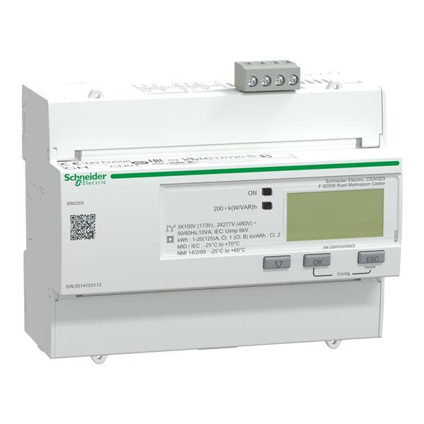 IEM3355 Energiezähler, 3-phasig, 125A, Modbus, 1E/1A, 4 Tarife