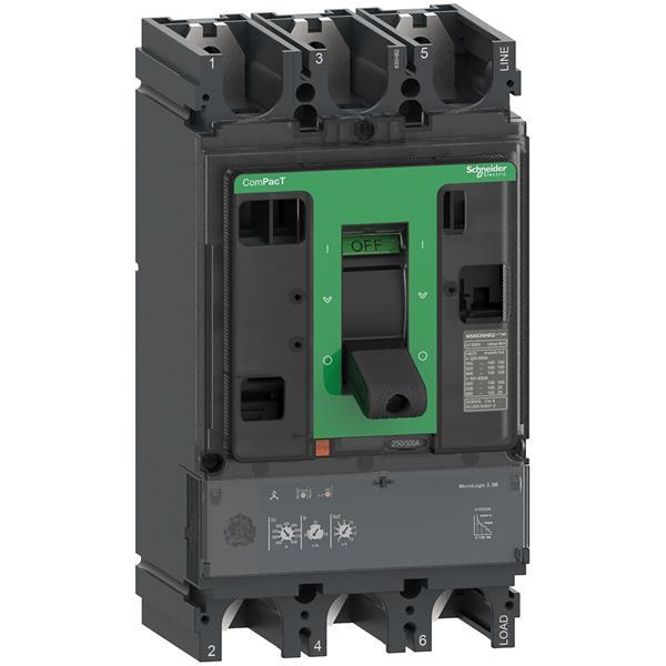 Kompaktleistungsschalter ComPacT NSX630HB1 mit Micrologic 2.3 M 3P3D 500 A, 75kA