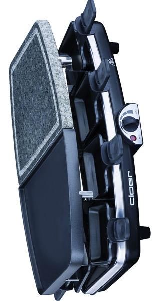 Cloer 6435 Raclettegrill mit Naturstein