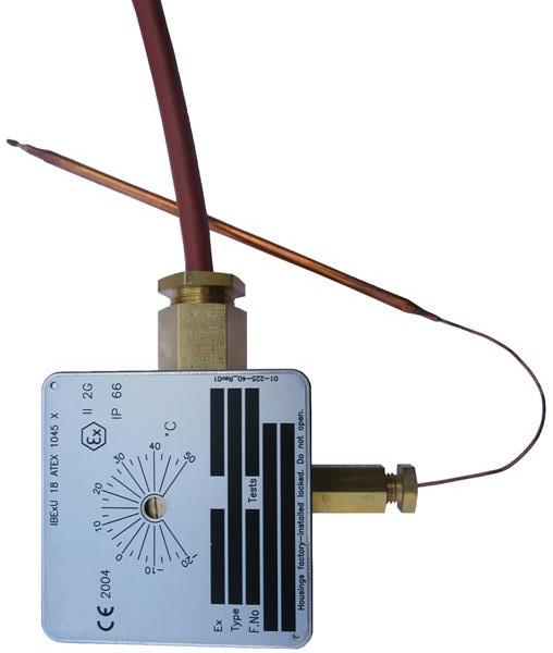 Ex-Raumthermostat, Fixwert +10°C, 16A 230V, IP66