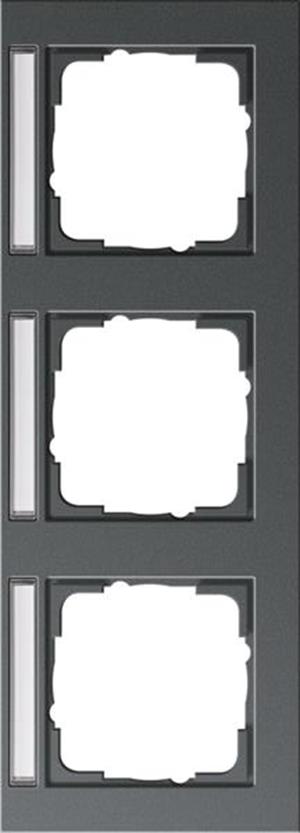 Gira Abdeckrahmen 3f waager. BSF Gira E2 Anthrazit