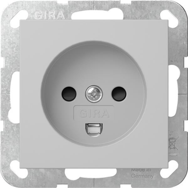 Gira Steckd. Dänisch SP System 55 Grau m
