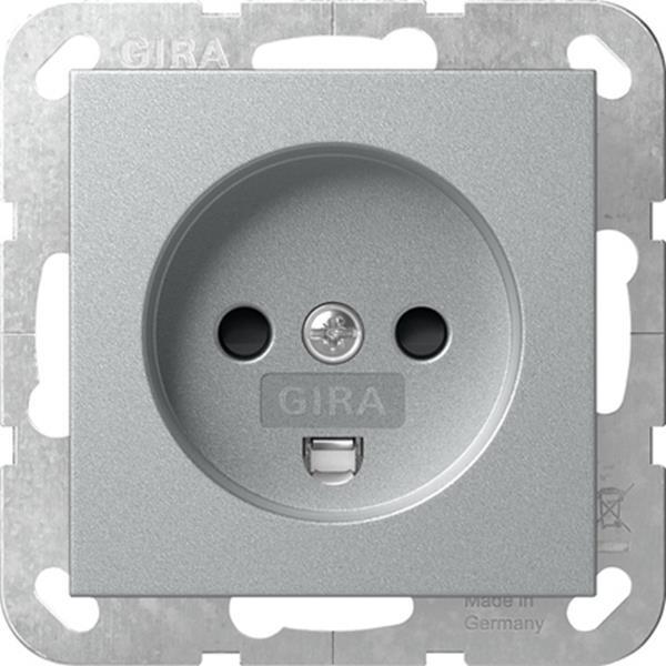 Gira Steckd. Dänisch SH System 55 F Alu