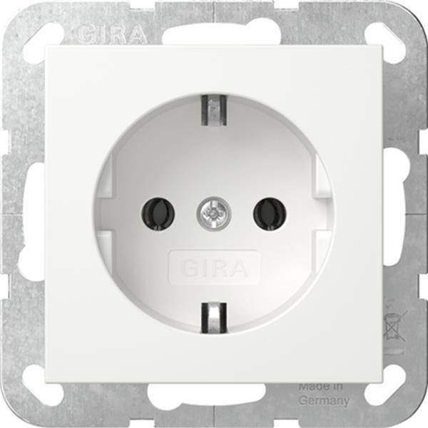 Gira SCHUKO-Steckd. SRK System 55 Reinweiß m