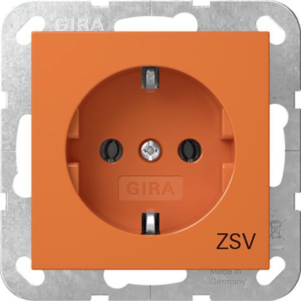 Gira SCHUKO-Steckd. ZSV System 55 Orange
