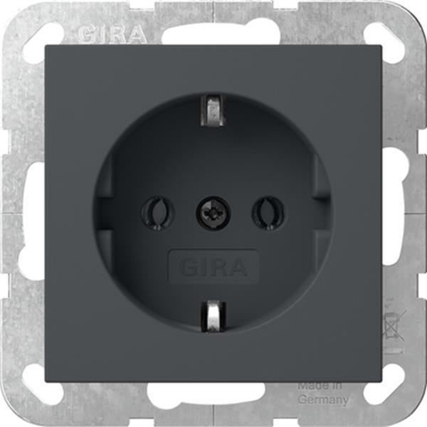 Gira SCHUKO-Steckd. System 55 Anthrazit