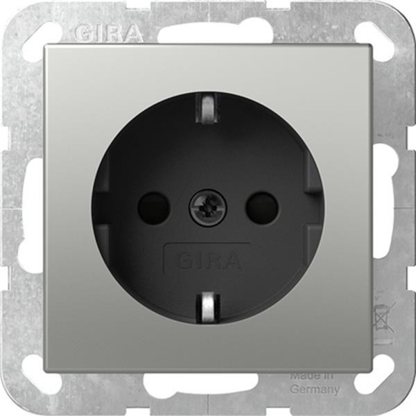 Gira SCHUKO-Steckd. System 55 Edelstahl
