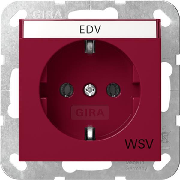 Gira SCHUKO-Steckd. BSF WSV System 55 Rot