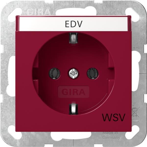 SCHUKO-Steckd. BSF WSV System 55 Rot