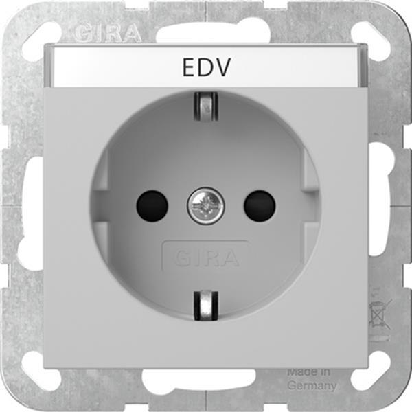Gira SCHUKO-Steckd. BSF + SP System 55 Grau m
