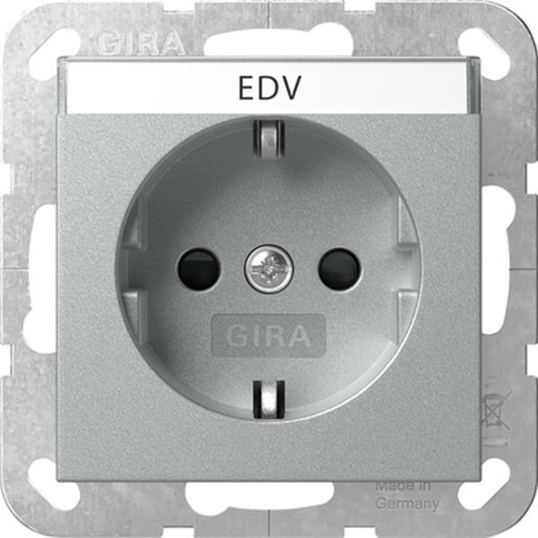 Gira SCHUKO-Steckd. BSF + SP System 55 F Alu