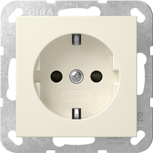Gira SCHUKO-Steckd. SP SRK System 55 Cremeweiß
