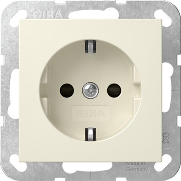 Gira SCHUKO-Steckd. SP System 55 Cremeweiß