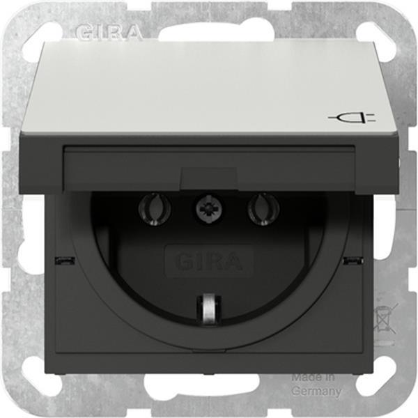 Gira SCHUKO-Steckd. KD System 55 Edelstahl