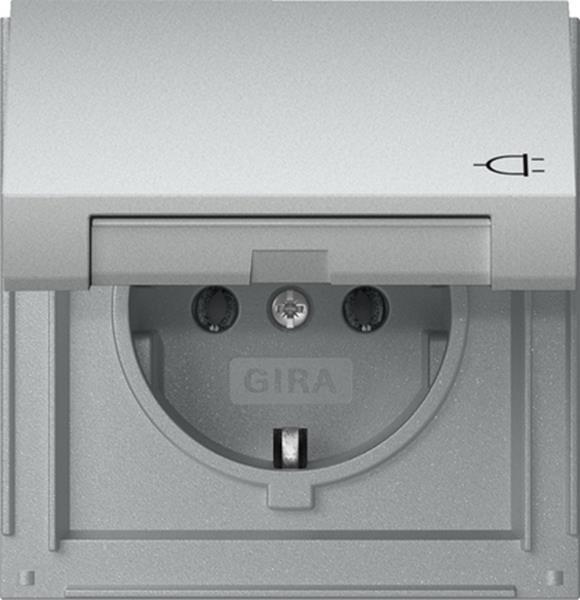 Gira SCHUKO-Steckd. KD Gira TX_44 F Alu