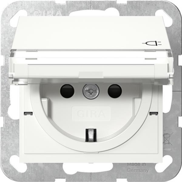 Gira SCHUKO-Steckd. KD BSF + SP System 55 Reinweiß