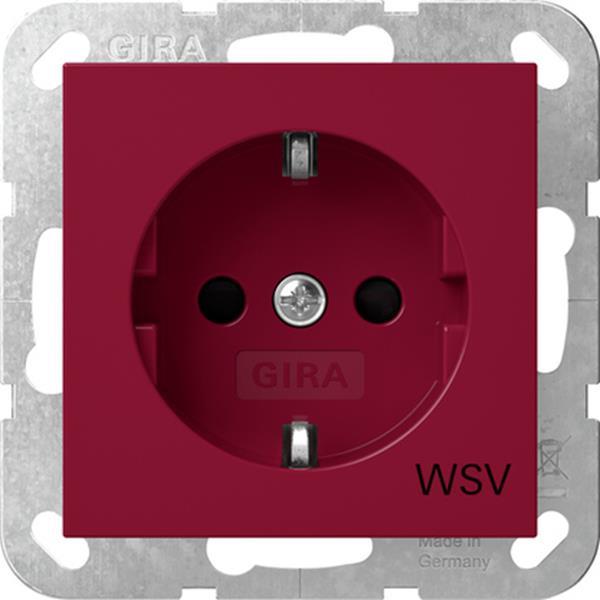 SCHUKO-Steckd. SH WSV System 55 Rot