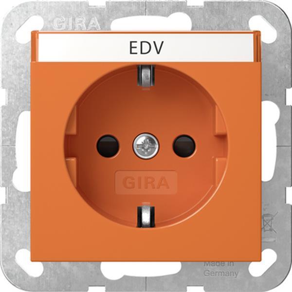 SCHUKO-Steckd. BSF + SH System 55 Orange