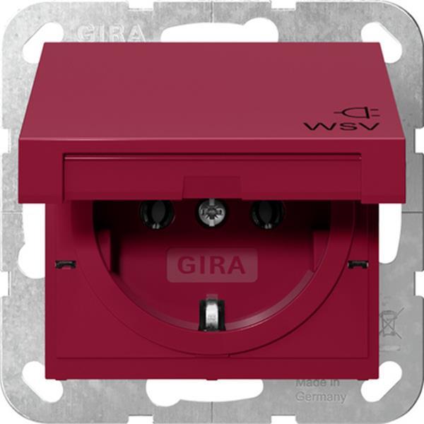 Gira SCHUKO-Steckd. KD WSV System 55 Rot