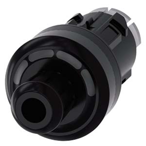 ID-Schlüsselschalter, 22mm, rund, Kunststoff, schwarz, RFID, Schaltwinkel 3x45°