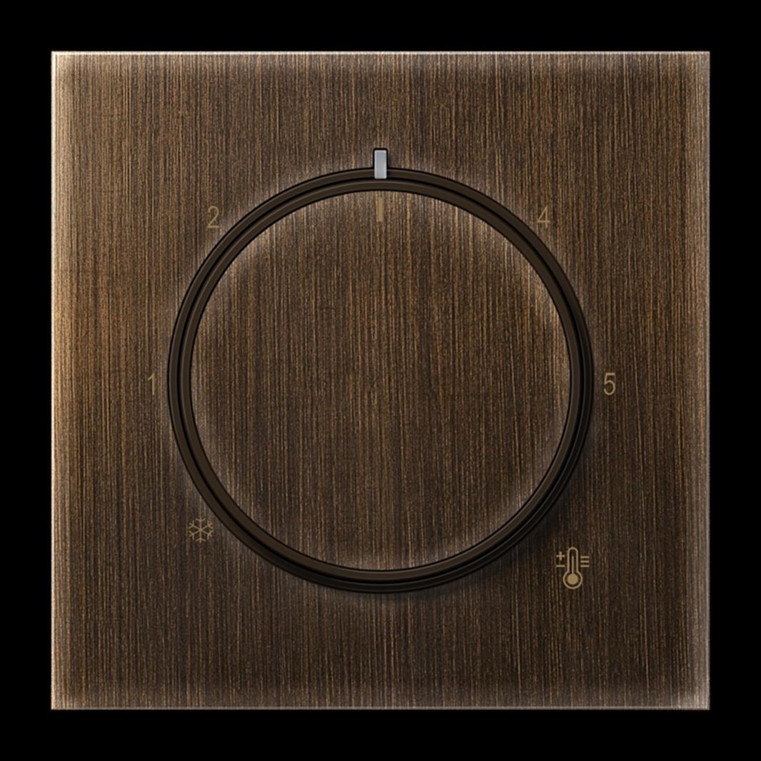 Jung Abdeckung für Thermostat, Serie LS, Messing antik