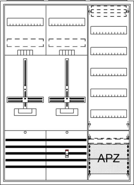 Striebel&John DA37BG Komplettschrank, AP Dreipunkt, A37 2Z1V5A2