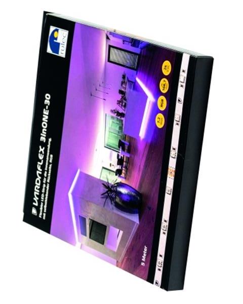 Rutec Flex.LED Strip,24V,Innen,RGB Box VARDAflex 3inONE-30 - 5 Meter Rolle