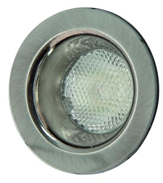 Rutec LED Lichtpunkt 1W WW 40° tief eisengebürstet