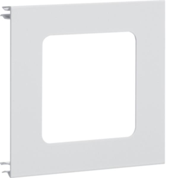 Hager Blende 1fach R7 Alu BRA OT 120 vweiß