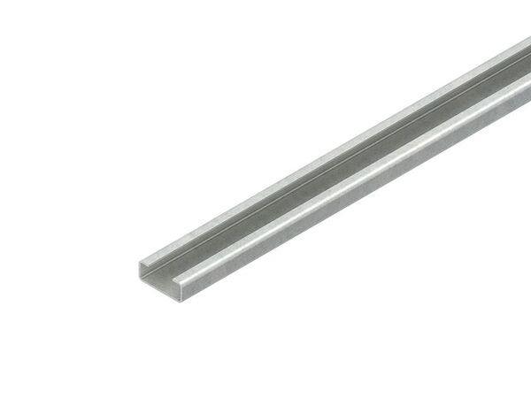 Niedax Zählerschiene C-Profil 5,4mm 15x8x2000mm ungelocht