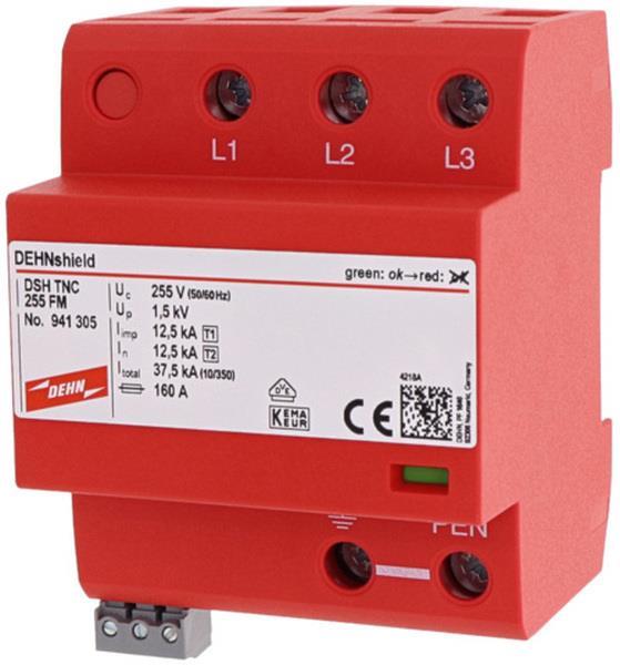 Dehn anwendungsoptimierter Kombiableiter 941305 DSH TNC 255 FM DEHNshield