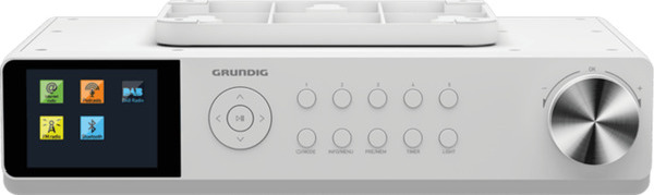 GRUN Uhrenradio/Küchenradio DKR 3000 BT DAB+ WEB weiß