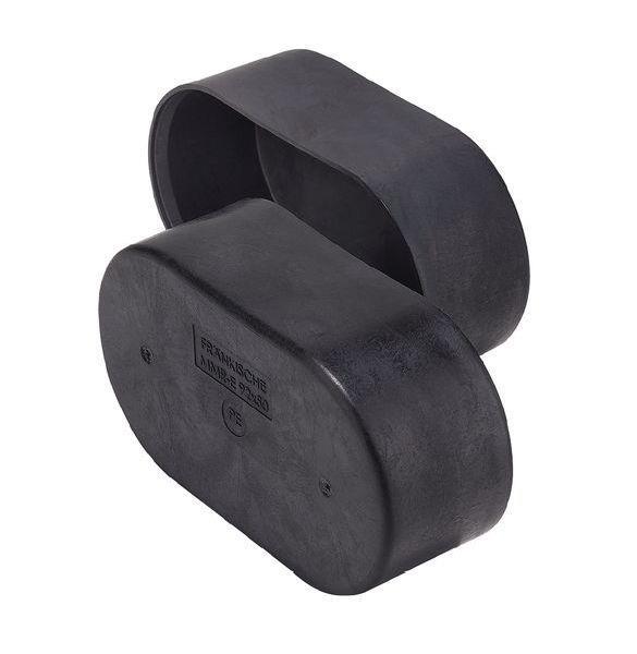 Fränkische Endkappe MMR-E f. Multimedia-Rohr 92x50mm schwarz