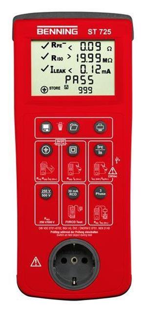 Benning Gerätetester ST725 DIN VDE0701-0702 f. mobile Prüfun