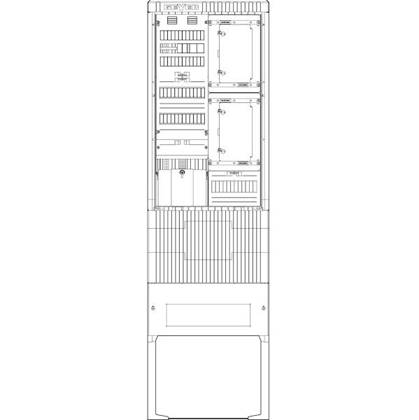 ABN Zähleranschlusssäule 1 ZP, TSG, APZ, 5pol HLAK 25qmm, IP54 ZP-Abd,, HAK