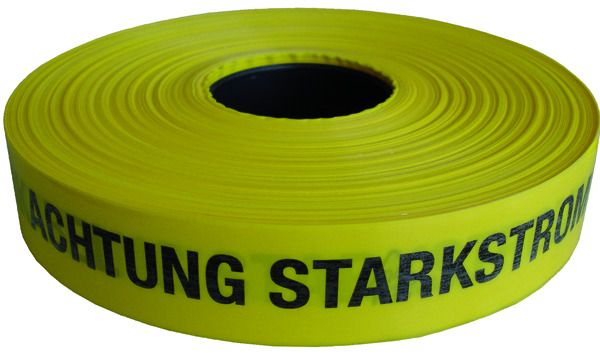 Protec Trassenwarnband 250m x 40mm PTWB (Achtung Starkstromkabel)