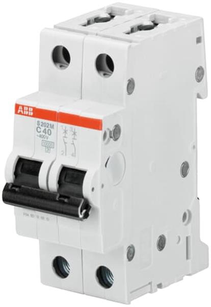 ABB S202M-C40 Sicherungsautomat C-Char., 10 kA, 40 A, 2P
