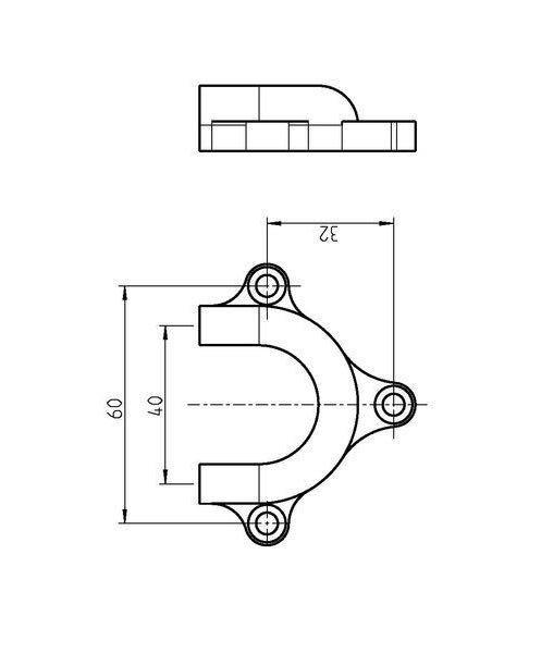 Rademacher Klauenlager f. Rohrmotor