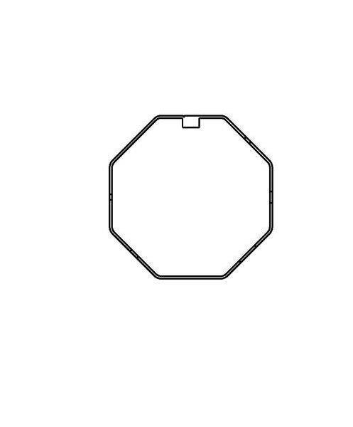 Rademacher Achtkantstahlwelle SW60 verzinkt Fixlänge 3m 0,9mm