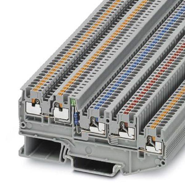 Phönix Sensor-/Aktorklemme PTIO 1,5/S/4-LED 24 GN