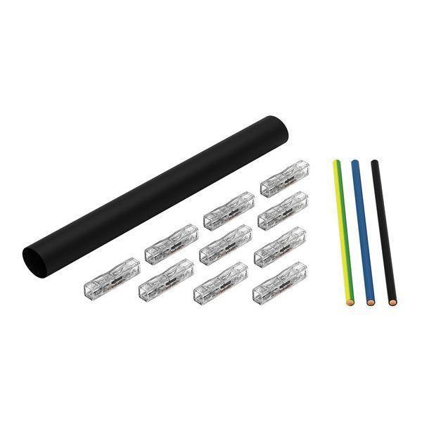 WAGO Leitungsreparatur-Set für Mantelleitungen 8-24mm schwarz