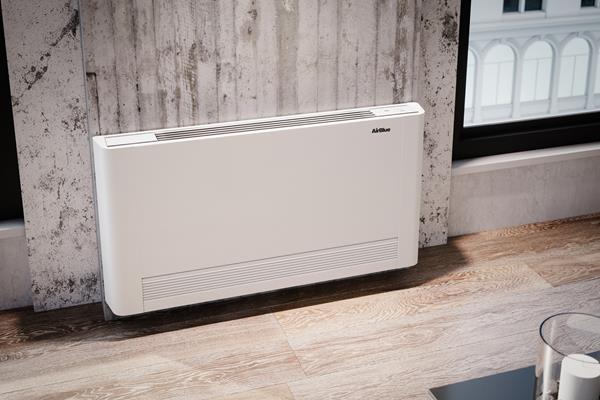 Swegon Smart Touch Regler am Gerät montiert, 2 Leiter