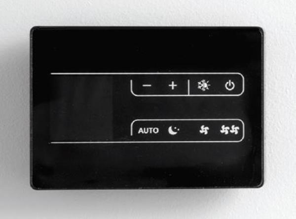 Swegon Smart Touch Regler, Wandmontage, 2 Leiter, schwarz (lose) + Platine GKSRP