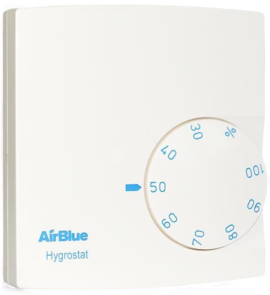 Swegon Hygrostat zur Wandmontage. Mechanisch mit einen potenzialfreien Schalter