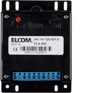 Elcom ELA-402 Türlautsprecher Einbau für Türsprechanlagen mit 1+n Technik, schwa